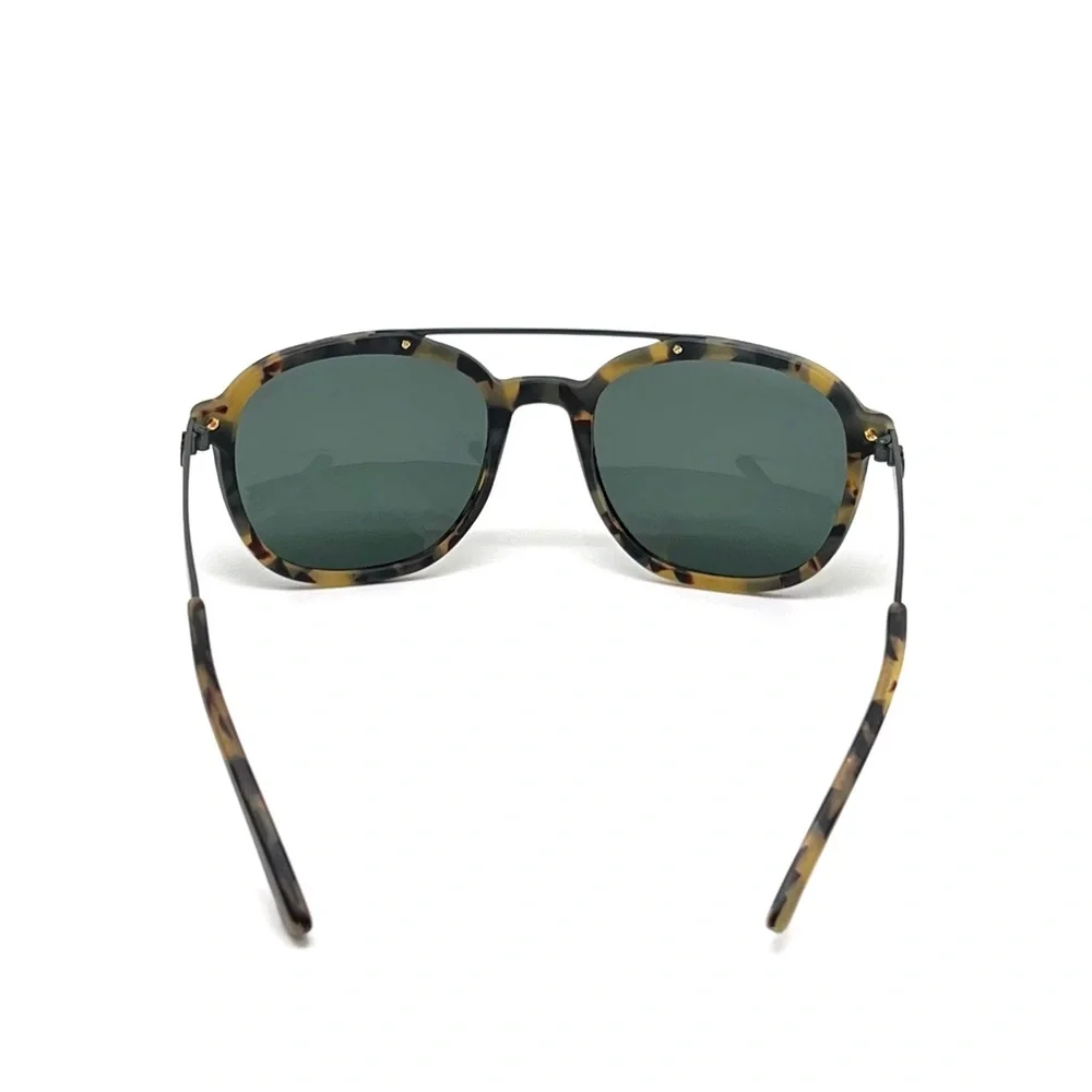 Michael Kors Milo Sunglasses Matte Tortoise Frame Green Lens